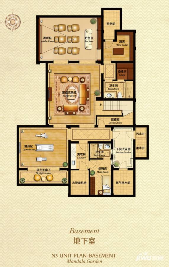 绿城曼陀花园普通住宅347㎡户型图