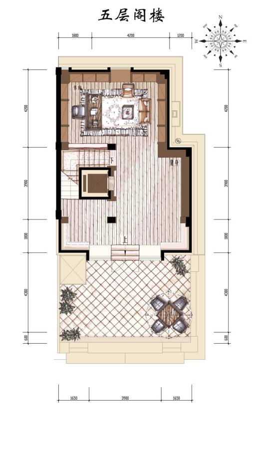 富越香溪普通住宅390㎡户型图