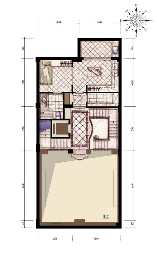 富越香溪普通住宅390㎡户型图