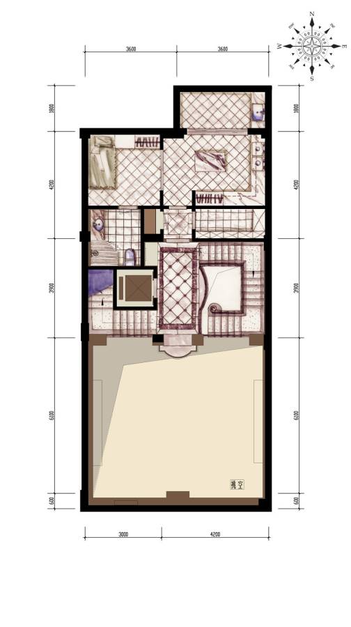 富越香溪普通住宅390㎡户型图