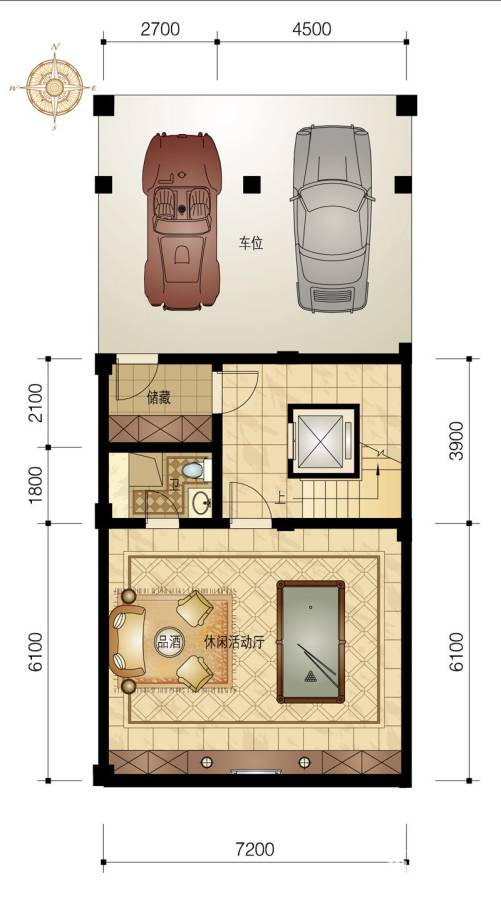 富越香溪7室2厅8卫380㎡户型图