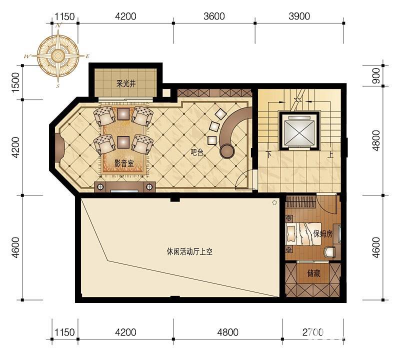 富越香溪7室2厅8卫400㎡户型图