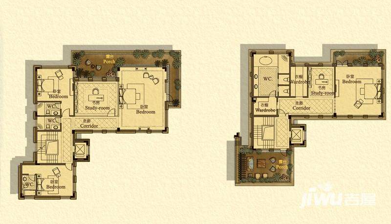 莱蒙水榭山普通住宅345㎡户型图