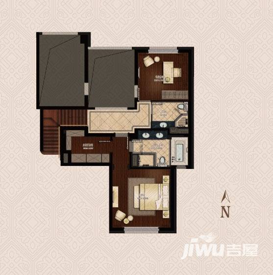 金地天逸5室2厅3卫185㎡户型图