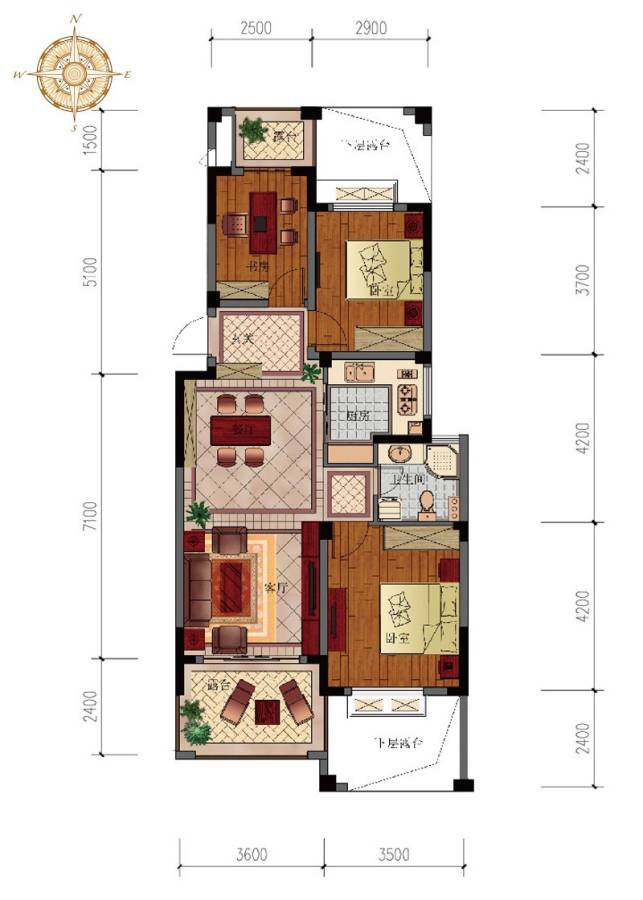 赞成香颂普通住宅88㎡户型图