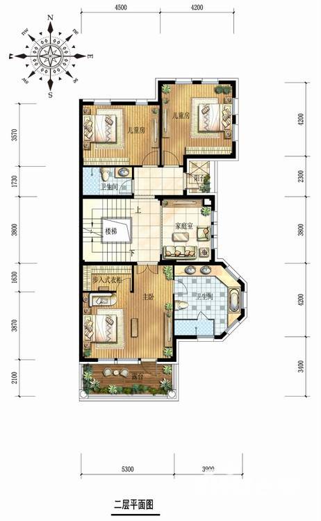 金都夏宫4室2厅3卫400㎡户型图