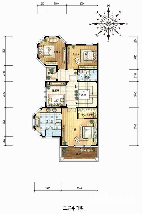 金都夏宫4室2厅3卫400㎡户型图