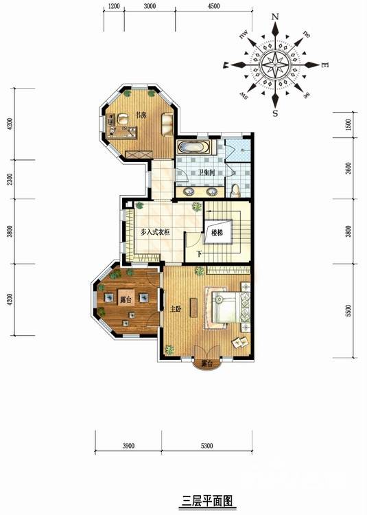 金都夏宫4室2厅3卫400㎡户型图