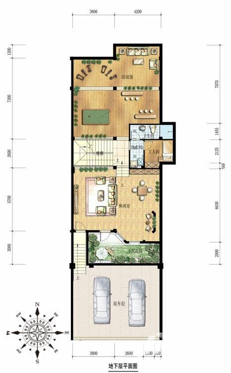 金都夏宫4室2厅3卫400㎡户型图