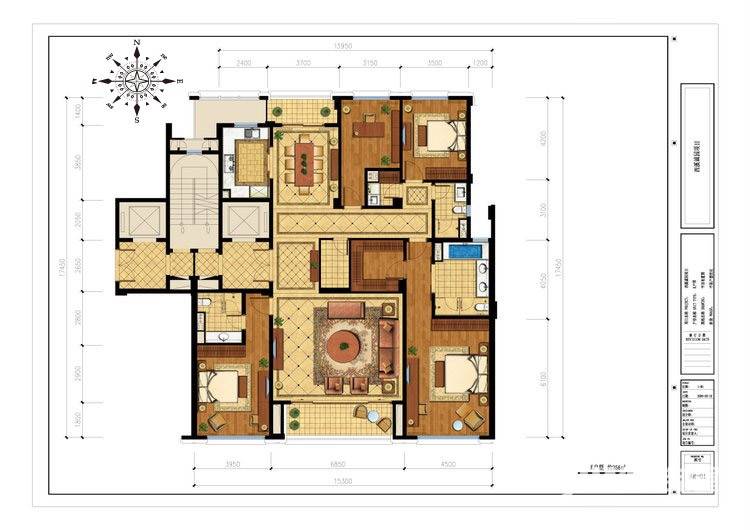 绿城西溪诚园普通住宅256㎡户型图