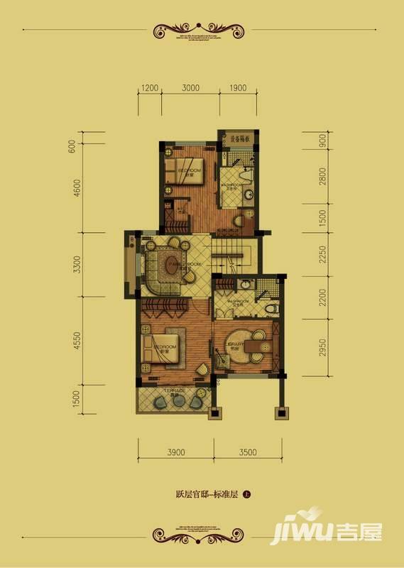 百家乐西园4室2厅3卫166㎡户型图