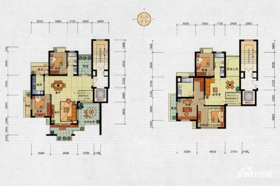 青枫墅园5室2厅3卫220㎡户型图