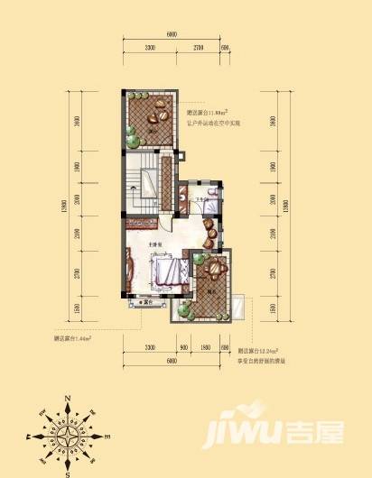 东海闲湖城5室2厅4卫276㎡户型图