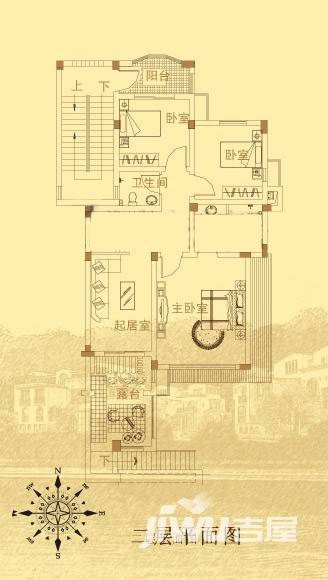 东海闲湖城5室2厅4卫212㎡户型图