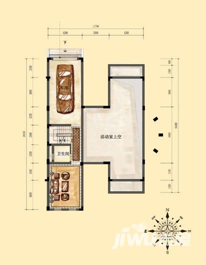 东海闲湖城5室2厅4卫400㎡户型图