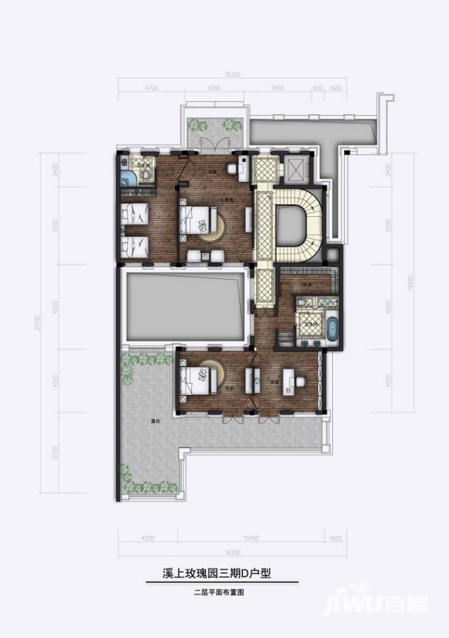 溪上玫瑰园5室4厅6卫497㎡户型图