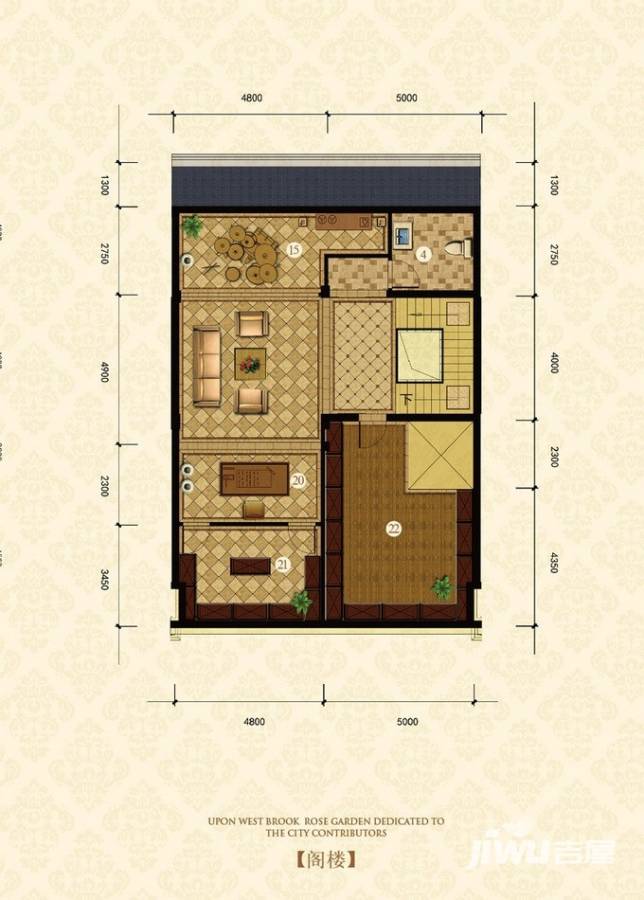 溪上玫瑰园5室4厅7卫579㎡户型图