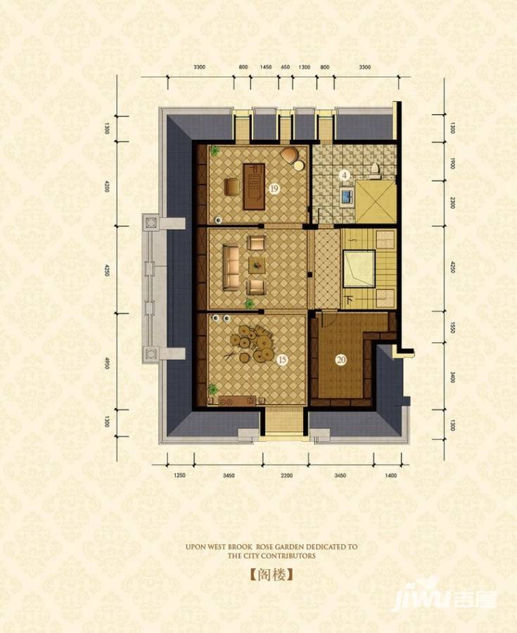 溪上玫瑰园6室4厅5卫458㎡户型图