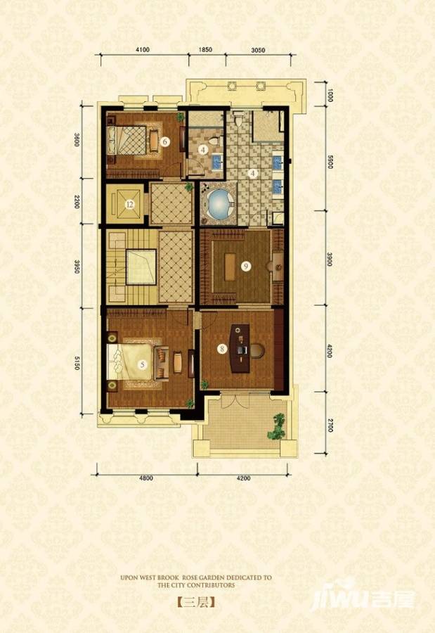 溪上玫瑰园6室4厅6卫471㎡户型图