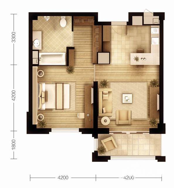 万科良渚文化村春漫里普通住宅85㎡户型图