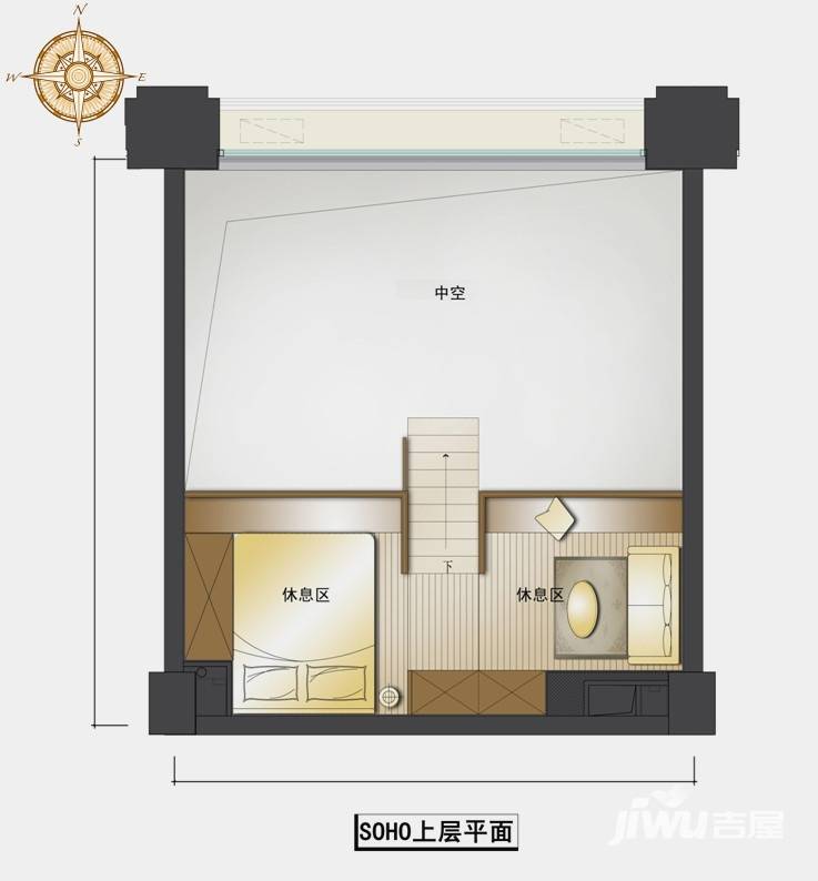 中天西城纪普通住宅65㎡户型图