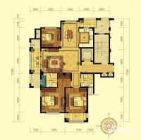 绿城翡翠湾3室2厅2卫142㎡户型图