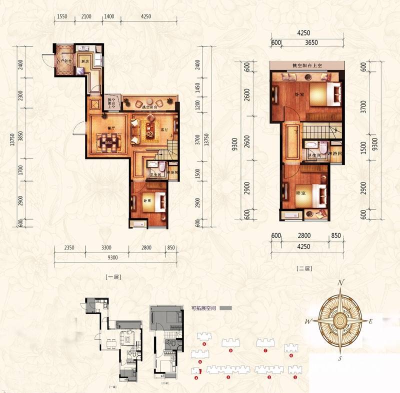 恒大澜悦帝景湾普通住宅89.9㎡户型图