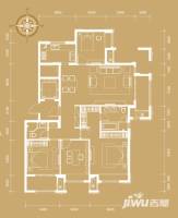 富力西溪悦居4室2厅2卫139㎡户型图
