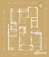 富力西溪悦居4室2厅2卫139㎡户型图