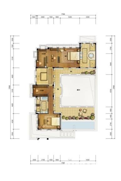 绿城蓝庭伍重院普通住宅470㎡户型图