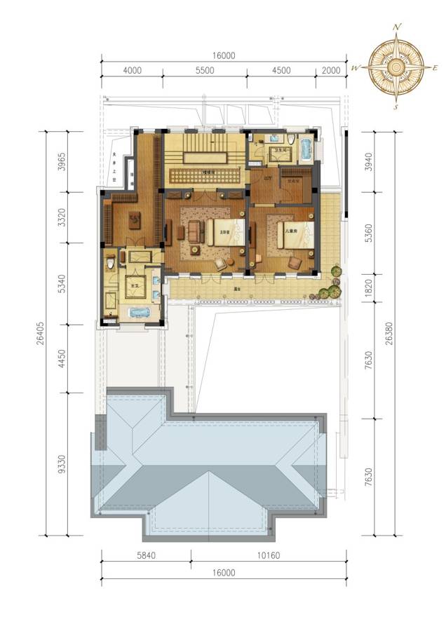 绿城蓝庭伍重院普通住宅430㎡户型图