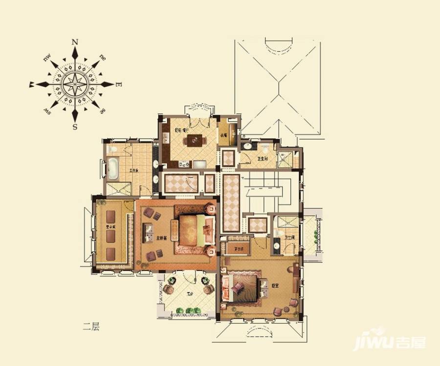 桃花源5室2厅4卫417㎡户型图