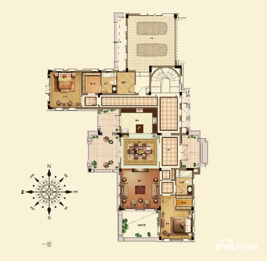 桃花源5室2厅4卫459㎡户型图