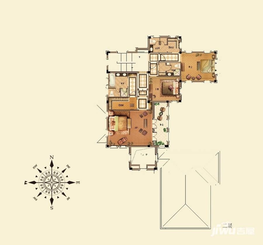 桃花源5室2厅4卫432㎡户型图