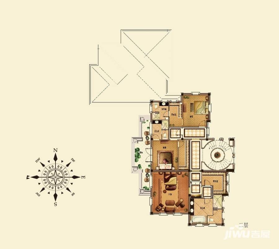 桃花源5室2厅4卫457㎡户型图