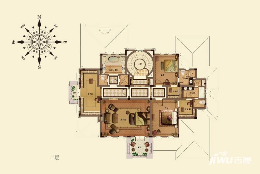 桃花源5室2厅4卫527㎡户型图