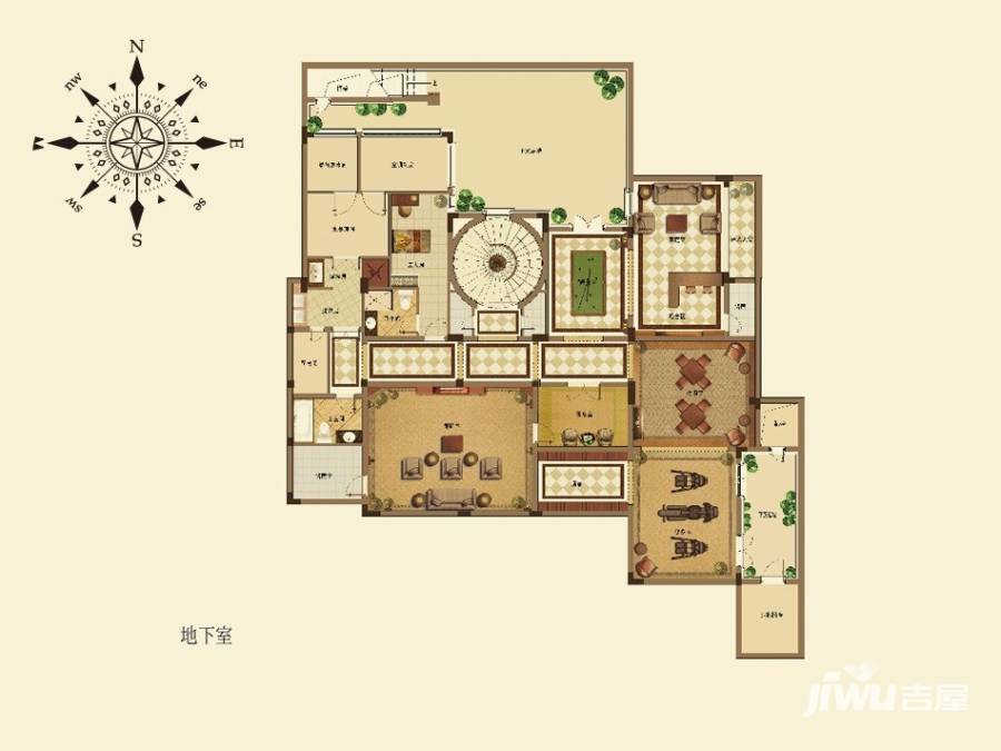 桃花源5室2厅4卫527㎡户型图