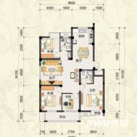 西墅锦园普通住宅120㎡户型图