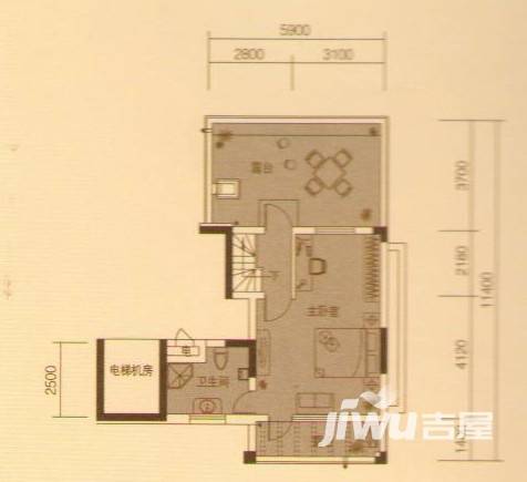 万均九月庭院3室2厅2卫154㎡户型图