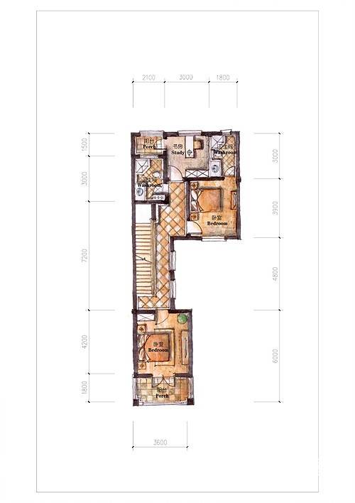 杭州上林院5室3厅5卫226㎡户型图