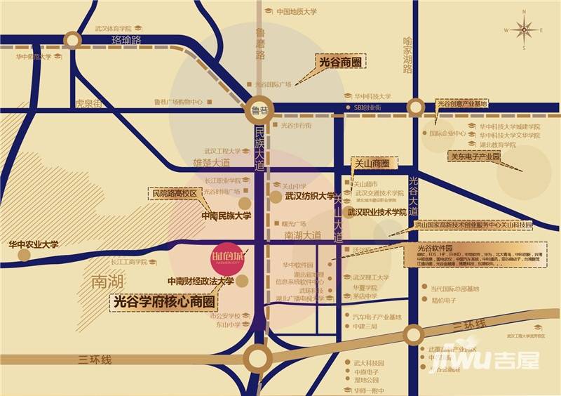 南湖时尚城位置交通图1