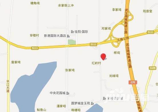 长江御龙新城位置交通图1