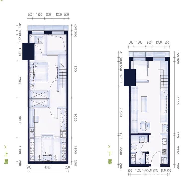 招商公园1872普通住宅65㎡户型图