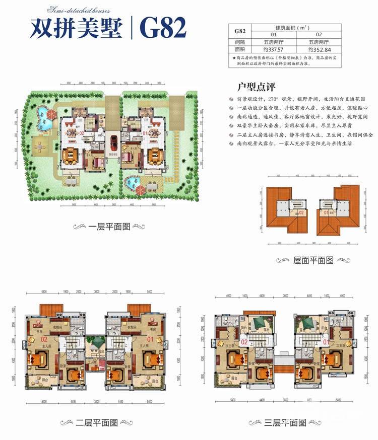 碧桂园生态城5室2厅0卫351㎡户型图