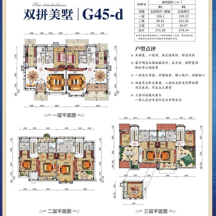 碧桂园生态城5室2厅0卫271.1㎡户型图