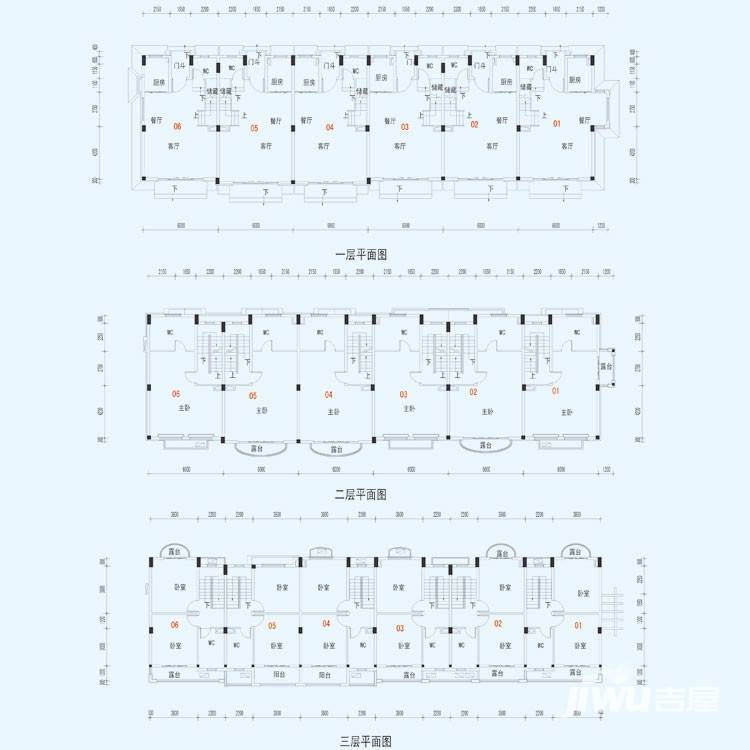 碧桂园凰城3室2厅3卫179.7㎡户型图