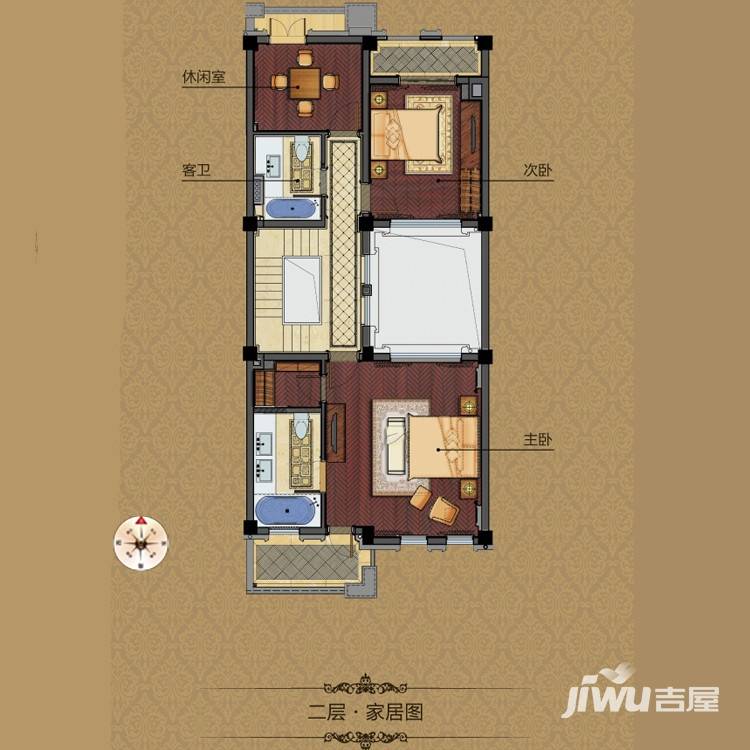 卧龙丽景湾三期普通住宅248㎡户型图