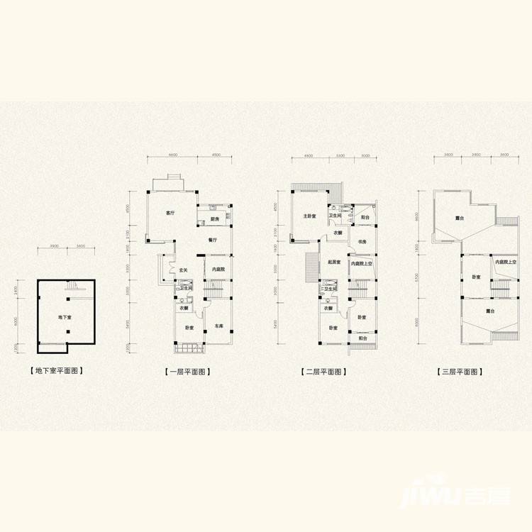 恒达盘龙湾桂苑普通住宅421㎡户型图