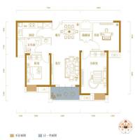 新长江香榭东沙普通住宅103.4㎡户型图