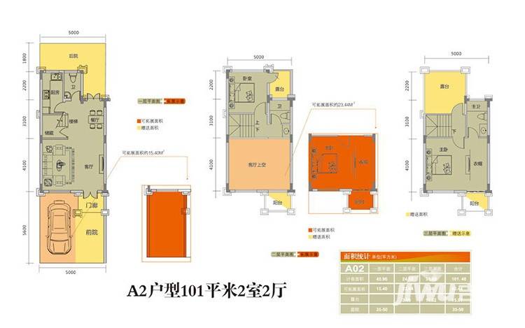 北大资源莲湖锦城普通住宅101㎡户型图